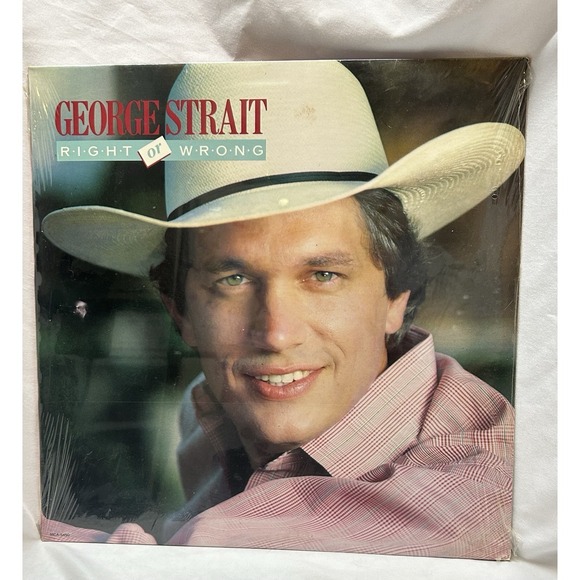 George Strait - Right Or Wrong - 1983 MCA Vinyl LP - Rare Sealed Club Pressing